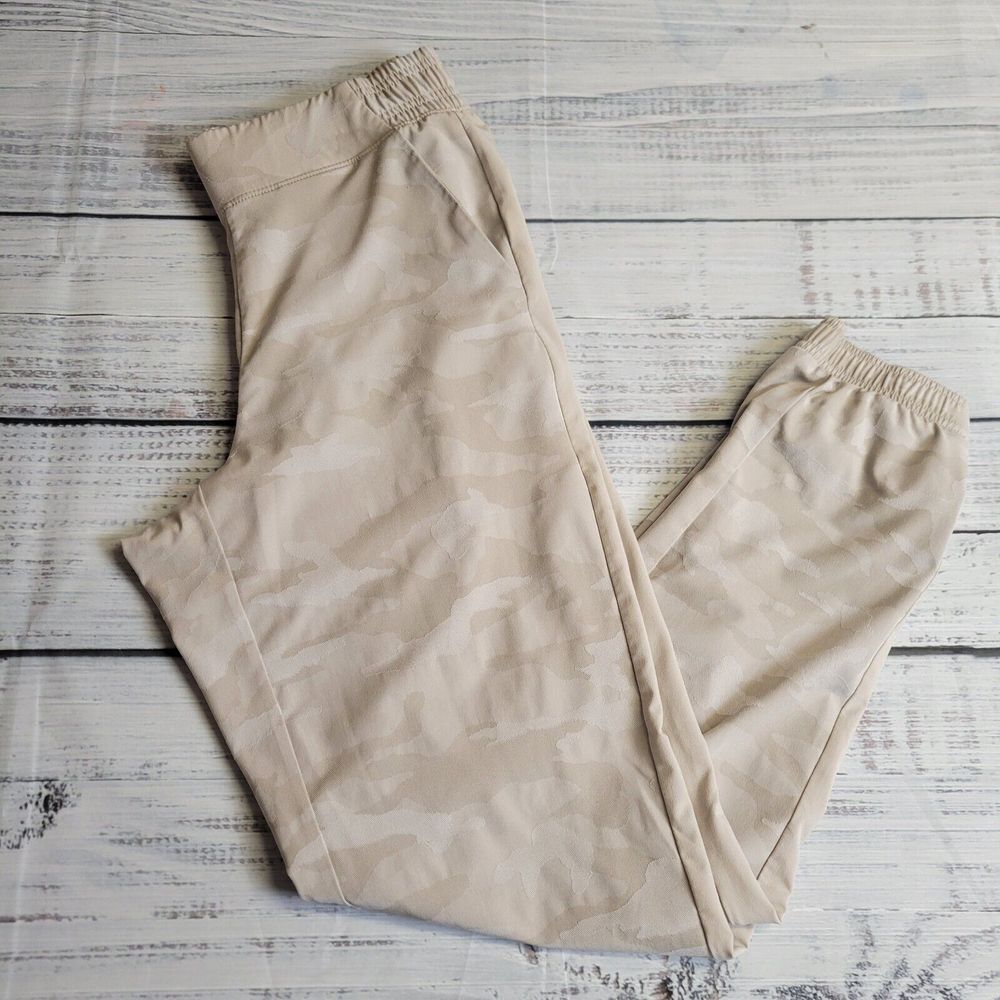 ATHLETA Brooklyn Textured Jogger Pants‎ 599681 Camouflage Beige Size 2 Pockets